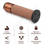 Plantex 6 Inch Sofa Leg for Bed Furniture/Aluminium Sofa Leg for Table/Support Legs/Furniture Leg - Pair of 1 (2 Piece) (DTS-77,Rose Gold)