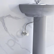 Plantex Pure Brass Single Lever Angle Cock for Bathroom/Wash Basin/Single Way Cock with Teflon Tap for Kitchen/Kitchen and Bathroom Accessories (ORE-1404, Chrome)