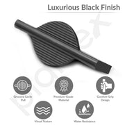 Plantex Cabinet Handle/Kitchen Cabinet Door Handle/Wardrobe/96 mm Cupboard Handle/Door Pull-Push Handle for Home/Office - Pack of 2 (Black)