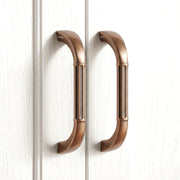 Plantex Cabinet Handle/96mm Handle for Drawer/Wardrobe/Kitchen Handle/Pull-Push Handle for Home/Office - Pack of 2 (Brass Antique Copper)