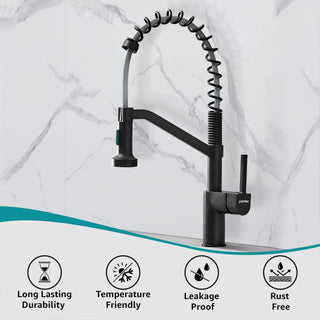 Plantex Pure Brass Kitchen Taps for Home/Mixer Tap for Bathroom/Sink tap for Basin/Kitchen Mixer Tap Hot and Cold-(8986-black)