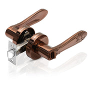 Plantex Heavy-Duty Door Lock - Bathroom Door Lock/Mortise Keyless Handle Set for Home/Bathroom/Balcony/Store Room - (DTM-628, PVD Rose Gold)