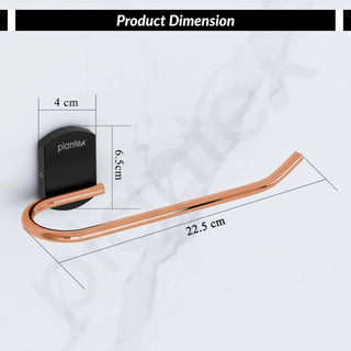 Plantex Towel Hanger for Wash Basin/Towel Ring for Bathroom/Napkin Holder for Wash Basin/Bathroom Accessories (Parv) Rose Gold & Black