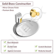 Plantex Smero Pure Brass Soap Holder for Bathroom & Kitchen/Soap Stand/Case/Dish/Bathroom Accessories - Superb (Chrome)