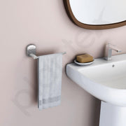 Plantex Napkin Holder for Bathroom/Stainless Steel Towel Ring/Towel Hanger/Bathroom Accessories - Pack of 1 (Chrome)