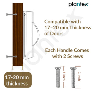 Plantex Cabinet Handle/96mm Handle for Cabinet/Wardrobe/Kitchen Handle/Door Pull-Push Handle for Home/Office - Pack of 1 (Black)