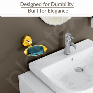 Plantex J4 Stainless Steel Wall Mounted Soap Holder for Bathroom/Soap Holder for Kitchen/Soap Stand for Bathroom/Bathroom Accessories (PVD Gold Finish) Angel