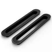 Plantex Sliding Door Handle/Concealed Handle for Sliding Door/224mm Concealed Handle for Wardrobe/Kitchen Cabinet - Pack of 2 (Black)