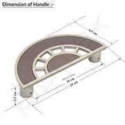 Plantex Door Handle/8 Inch Main Door Handle/Door Handle for Home/Pull-Push Door Handle/Door Accessories - Pack of 1 (Satin White, Satin Black)