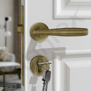Plantex Main Door Lock Set/Door Lock for Home/Mortise Lock with Brass Lock Body & Cylinder (7135, Brass Antique)