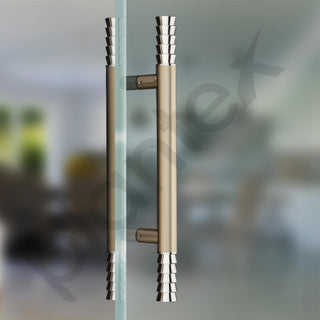 Plantex Door Handle/Stainless Steel 14 inch Main Door Handle/Pull-Push Handle for Home & Office/3 Years Warranty Pack of 2 (Satin White)