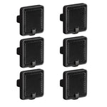 Plantex Knobs for Drawers/Drawer Knobs/Square Knob for Cabinets/Pull-Push Knob for Kitchen/Bedroom/Drawer - Pack of 6 (DC-Black & Z-Black)