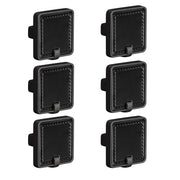 Plantex Knobs for Drawers/Drawer Knobs/Square Knob for Cabinets/Pull-Push Knob for Kitchen/Bedroom/Drawer - Pack of 6 (DC-Black & Z-Black)