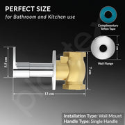 Plantex Pure Brass PAC-1806 Angular Concealed Stop Cock/Concealed