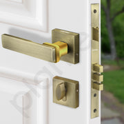 Plantex Premium Door Lock with 3 Years of Warranty/Main Door Lock for Home/Mortise Lock for Door - Main Door Lock Set(7116 - PVD Gold & Brass Antique)