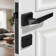 Plantex Main door Lock Set/Door Handle Lock/Mortise Door Lock for Home with 3 Years of Warranty (7129, Z-Black)