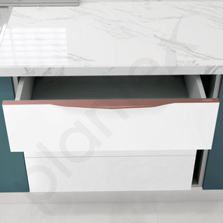 Plantex Profile Handle for Kitchen Cabinet/34 Inch Alluminium Drawer Profile Handle/Wardrobe Pull Handle for Home/Office/Hotel - Pack of 1 (Rose Gold)