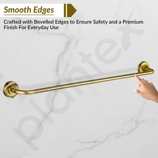 Plantex 304 Grade Stainless Steel Towel Hanger for Bathroom/Single Towel Rod/Bar/Bathroom Accessories - Daizy (Antique)