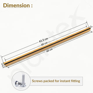 Plantex Cabinet Handle/600mm Handle for Cabinet/Drawer/Kitchen Handle/Door Pull-Push Handle for Home/Office - Pack of 1 (Gold)