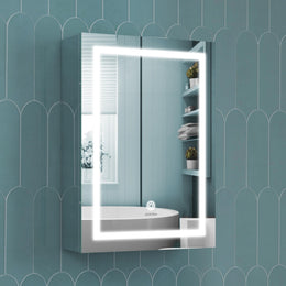 plantex-premium-304-stainless-steel-bathroom-cabinet-with-led-mirror-bathroom-organiser-bathroom-shelf-for-wall-with-mirror-14x20-inch-led-chrome