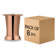 plantex 4 Inch Sofa Legs for Bed Furniture/Sofa Legs for Table/Sofa Support Legs with Rubber Grip (Brass Antique, 8 Pcs)
