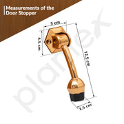 Plantex Door Stopper for Main Door/5-Inch Stopper with Rubber Grip/Stoppers for Wooden Door/Stops for Door â€“ Pack of 1 (Rose Gold)