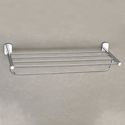 Plantex Parv 304 Grade Stainless Steel Towel Rack for Bathroom/Double Soap Holder/Napkin Ring/Bathroom Accessories - Chrome