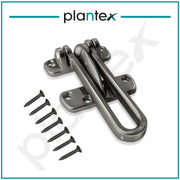 Plantex Heavy Duty Swing Bar Lock/Door Safety Guard with High Security Auxiliary Lock for Home/Office/Hotel - Pack of 1 (SH-42, Satin-Black Finish)