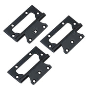 Plantex Stainless Steel Butterfly Hinges for Door/4 Inch x 14 Gauge Hinge/2.5 mm Hinges for Home/Office/Hotel/Non-Mortise Door Hingesl - Pack of 3 (Black)