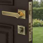 Plantex Door Lock for Home/Main Door Lock Set/Mortise Lock Set with Brass Lock Body & Cylinder - Pack of 1 (7133, Brass Antique & PVD Gold)
