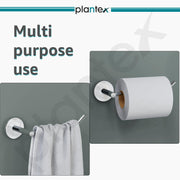 Plantex Stainless Steel Hand Towel Hanger/Napkin Holder for Wash Basin/Towel Ring/Bathroom Accessories (Chrome) Pack of 1