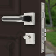 Plantex Main Door Lock/Mortise Lock for Door with 3 Years of Warranty - Robust Door Lock for Home with Brass Lock Body & Cylinder (PT-007- Satin - Black)
