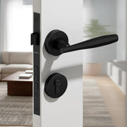 Plantex Door Lock for Home/Main Door Lock Set/Mortise Lock Set with Brass Lock Body & Cylinder - Pack of 1 (7135, Z-Black)