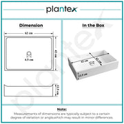 Plantex Platinum Ceramic WashBasin/Tabletop Wash Basin/Basin for Bathroom/Countertop Bathroom Wash Basin with 10 Years Glaze Warranty by Plantex (White - 24.5 x 16.5 x 5 Inch)