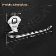 Plantex Royal Stainless Steel Napkin Holder for Wash Basin/Towel Ring/Napkin Holder/Bathroom Accessories (Chrome)
