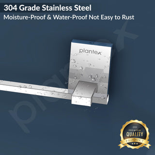 Plantex 304 Grade Stainless Steel 24 inch Single Towel Rod/Towel Holder for Bathroom/Towel Bar/Hanger/Stand/Bathroom Accessories - Senso (Chrome)
