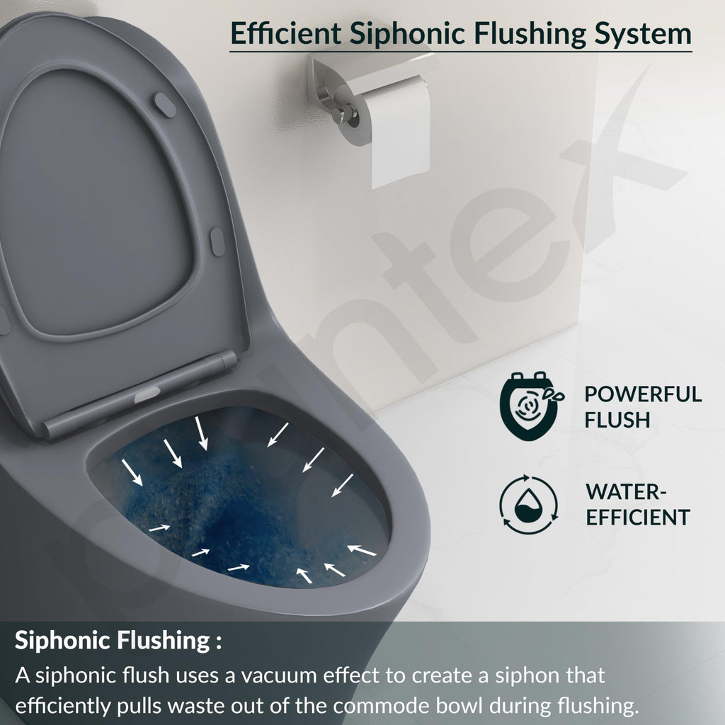 Plantex Imported Ceramic Commode/Rim Siphonic Vacuum Jet Flush Western ...