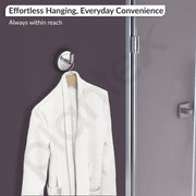 Plantex Stainless Steel Robe Hook for Bathroom/Door Hook Hanger/Wall Hanging Hooks/Bathroom Accessories - Pack of 1 (Chrome)
