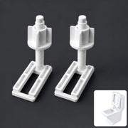Plantex Soft Close Toilet Seat Cover Hinges/Plastic Screw Kit for Toilet Seat Cover Repair/Fixing Kit for EWC Models/Plastic Seat Cover Fixtures - (White)