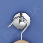 Plantex Smero Pure Brass Made Hooks for Hanging Clothes and Towel in Bathroom/Robe Hook/Hanger for Living Room - Circle (Chrome)