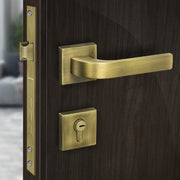 Plantex Heavy Duty Door Lock - Main Door Lock Set with 3 Keys/Mortise Door Locks for Home/Office/Hotel (7107 - Brass Antique)