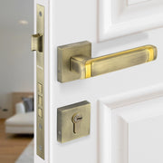 Plantex Triple Security Door Lock for Home/Main Door Lock Set with 3 Years of Warranty/Mortise Lock for Door with Brass Lock Body & Cylinder (7127, Brass Antique & Gold)