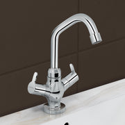 Plantex Pure Brass Basin Mixer Tap/Hot and Cold Water Tap with 360Ãƒâ€šÃ‚Â° Swivel Spout/Sink Tap for Kitchen Basin-7 Year Warranty