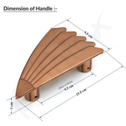Plantex Door Handle/6 Inch Main Door Handle/Handle for Wooden Door/Pull-Push Door Handle/Door Accessories (Pack of 1, Rose Gold)
