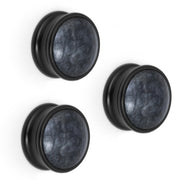 Plantex Knobs for Drawers/Drawer Knobs/Round Knob for Cabinets/Pull-Push Knob for Kitchen/Bedroom/Office Drawer - Pack of 3 (Black)