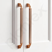 Plantex Aluminium Cabinet Handle/288mm Wardrobe Handle for Home/Cupboard Door Pull-Push Handles for Office - Pack of 1 (Rose Gold)