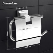 Plantex 304 Grade Stainless Steel Toilet Paper Holder/Toilet Paper Roll Holder/Toilet Roll Holder for Bathroom Accessories - Pack of 2 (Chrome)