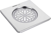 Plantex 304 Grade Stainless Steel Bathroom Drain Cover/Floor Drain/Drainage Cover/Bathroom Drain Jali (6x6 inches) - Chrome