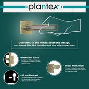 Plantex Premium Door Lock with 3 Years of Warranty/Main Door Lock for Home/Mortise Lock for Door - Main Door Lock Set (7082 - Brass Antique/Satin Black Matt)