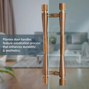 Plantex 12 Inch Main Door Handle/Stainless Steel Handle for Door/Pull-Push Handle for Home/Office/3 Years Wrranty By Plantex - Pack of 1 (APS-147, Rose Gold)